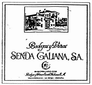 Imagen de BODEGAS Y VIÑAS SENDA GALIANA, S.A. EMBOTELLADO POR BODEGAS Y VIÑAS SENDA GALIANA, S.A. VILLAMEDIANA-LA RIOJA-ESPAÑA