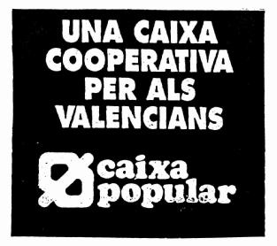 Imagen de UNA CAIXA COOPERATIVA PER ALS VALENCIANS CAIXA POPULAR