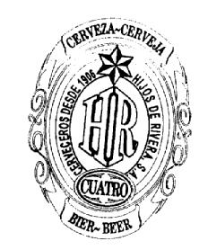 Imagen de CERVEZA-CERVEJA HR CUATRO BIER-BEER CERVECEROS DESDE 1906 HIJOS DE RIVERA, S.A