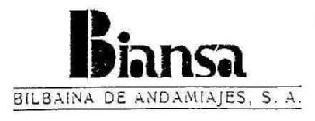 Imagen de BIANSA BILBAINA DE ANDAMIAJES, S.A