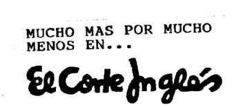 Imagen de MUCHO MAS POR MUCHO MENOS EN ... EL CORTE INGLES