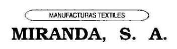 Imagen de MANUFACTURAS TEXTILES MIRANDA, S.A