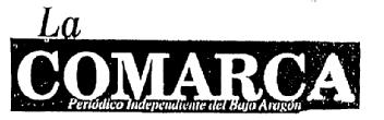 Imagen de LA COMARCA PERIODICO INDEPENDIENTE DEL BAJO ARAGON