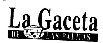 Imagen de LA GACETA DE LAS PALMAS