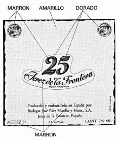 Imagen de 25 JEREZ DE LA FRONTERA PRODUCIDO Y EMBOTELLADO EN ESPAÑA POR: BODEGAS JOSE PAEZ MORILLA Y HNOS., S.A. JEREZ DE LA FRONTERA, ESPAÑA