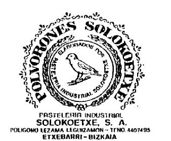 Imagen de POLVORONES SOLOKOETXE PASTELERIA INDUSTRIAL