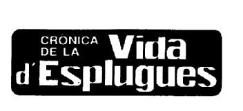 Imagen de CRONICA DE LA VIDA D'ESPLUGUES