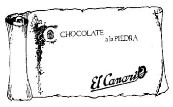 Imagen de CHOCOLATE A LA PIEDRA EL CANARIO