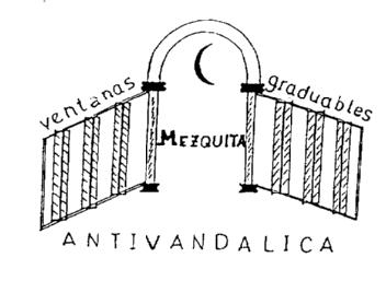 Imagen de VENTANAS GRADUABLES MEZQUITA ANTIVANDALICA