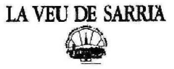 Imagen de LA VEU DE SARRIA