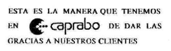 Imagen de ESTA ES LA MANERA QUE TENEMOS EN CAPRABO DE DAR LAS GRACIAS A NUESTROS CLIENTES