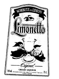 Imagen de SORBETE DE LIMON LIMONETTO ORIGINAL CREAM LIQUEUR