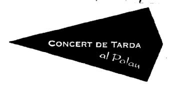 Imagen de CONCERT DE TARDA AL PALAU