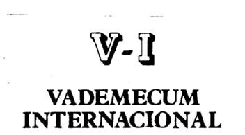 Imagen de V-I VADEMECUM INTERNACIONAL