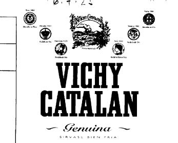 Imagen de VICHY CATALAN GENUINA SIRVASE BIEN FRIA