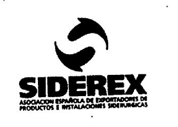 Imagen de SIDEREX ASOCIACION ESPAÑOLA DE EXPORTADORES DE PRODUCTOS DE INSTALACIONES SIDERURGICAS
