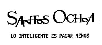 Imagen de SANTOS OCHOA LO INTELIGENTE ES PAGAR MENOS