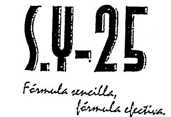 Imagen de S.Y-25 FORMULA SENCILLA, FORMULA EFECTIVA