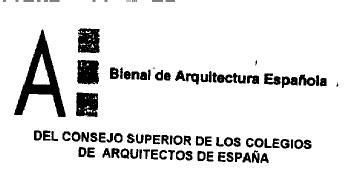 Imagen de A BIENAL DE ARQUITECTURA ESPAÑOLA DEL CONSEJO SUPERIOR DE LOS COLEGIOS DE ARQUITECTOS DE ESPAÑA