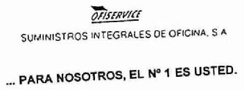 Imagen de OFISERVICE SUMINISTROS INTEGRALES DE OFICINA S.A....PARA NOSOTROS EL N1 ES USTED