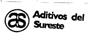 Imagen de AS ADITIVOS DEL SURESTE