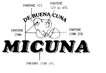 Imagen de DE BUENA CUNA MICUNA