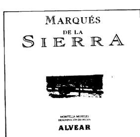 Imagen de MARQUES DE LA SIERRA ALVEAR