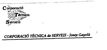 Imagen de CORPORACIO TECNICA SERVEIS CORPORACIO TECNICA DE SERVEIS-JOSEP GAYOLA