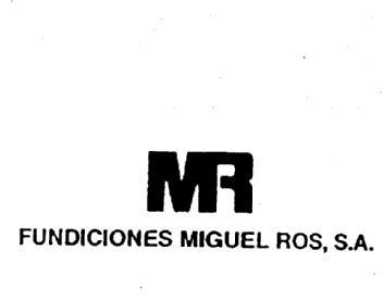 Imagen de MR FUNDICIONES MIGUEL ROS, S.A