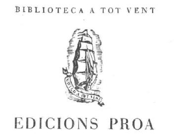 Imagen de BIBLIOTECA A TOT VENT EDICIONS PROA