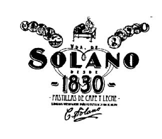 Imagen de VDA. SOLANO DESDE 1830 PASTILLAS DE CAFE Y LECHE ELABORADAS ARTESANALMENTE SEGUN LAS RECETAS DE LA VDA.DE SOLANO C.SOLANO