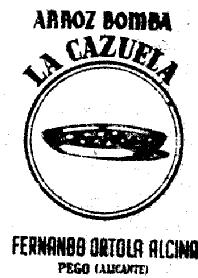 Imagen de ARROZ BOMBA LA CAZUELA FERNANDO ORTOLA ALCINA PEGO (ALICANTE)