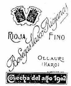 Imagen de BODEGAS VASCO-RIOJANAS RIOJA FINO OLLAURI (HARO) COSECHA DEL AÑO 1902