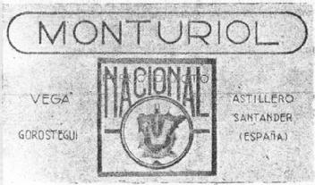 Imagen de MONTURIOL VEGA GOROSTEGUI NACIONAL ASTILLERO SANTANDER (ESPAÑA)