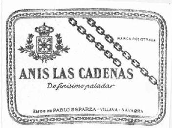 Imagen de ANIS LAS CADENAS DE FINISIMO PALADAR HIJOS DE PABLO ESPARZA-VILLAVA-NAVARRA