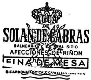 Imagen de AGUA DE SOLAN DE CABRAS BALNEARIO Y EX REAL-SITIO AFECCIONES DE RIÑON FINA DE MESA BICARBONATADO-CALCICA-BETETA (CUENCA)