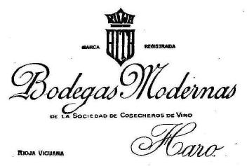Imagen de RIOJA ALTA BODEGAS MODERNAS DE LA SOCIEDAD DE COSECHEROS DE VINO HARO RIOJA VICUANA