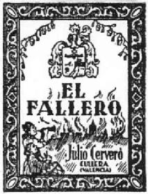 Imagen de EL FALLERO JULIO CERVERO CULLERA (VALENCIA)