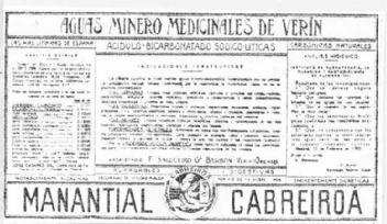 Imagen de MANANTIAL CABREIROA AGUAS MINERO MEDICINALES DE VERIN