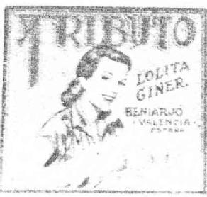 Imagen de TRIBUTO LOLITA GINER