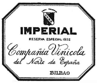 Imagen de C.V.N.E. IMPERIAL RESERVA ESPECIAL 1928 COMPAÑIA VINICOLA DEL NORTE DE ESPAÑA BILBAO