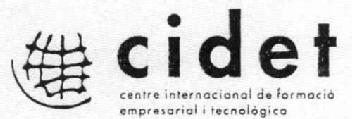 Imagen de CIDET CENTRE INTERNACIONAL DE FORMACIO EMPRESARIAL I TECNOLOGICA