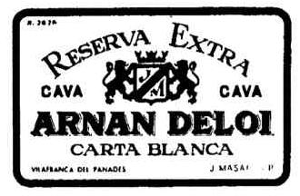 Imagen de RESERVA EXTRA CAVA ARNAN DELOI CARTA BLANCA