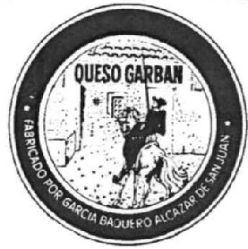 Imagen de QUESO GARBAN FABRICADO POR GARCIA BAQUERO. ALCAZAR DE SAN JUAN