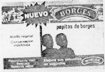 Imagen de NUEVO BORGES POPITAS DE BORGES ACEITE VEGETAL CONSERVACION INDEFINIDA PALOMITAS DE MAIZ FRESCAS Y LLENAS DE SABOR ELABOR