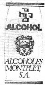 Imagen de ALCOHOLES MONTPLET, S.A