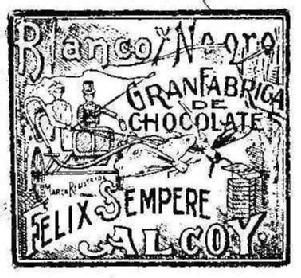 Imagen de BLANCO Y NEGRO GRAN FABRICA DE CHOCOLATE FELIX SEMPERE ALCOY