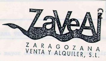 Imagen de ZAVEAL ZARAGOZANA VENTA Y ALQUILER, S.L