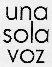 Imagen de UNA SOLA VOZ