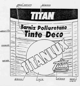 Imagen de TITAN BARNIZ POLIURETANO TINTE DECO TITANLUX TITAN